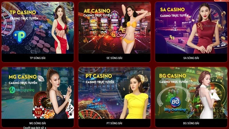 Đa dạng sảnh casino giúp người chơi tha hồ lựa chọn